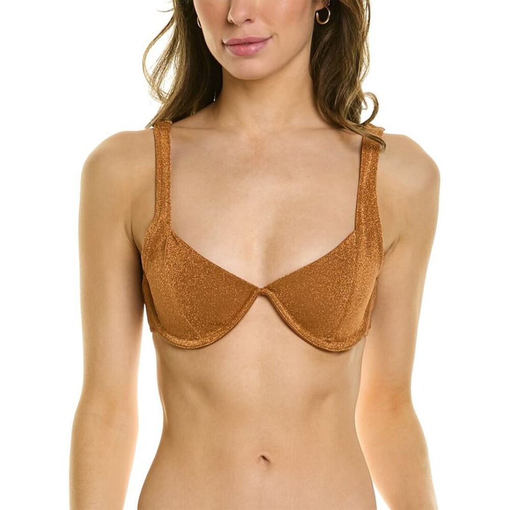 Moeva Womens  Alexa Bikini Top, Orange